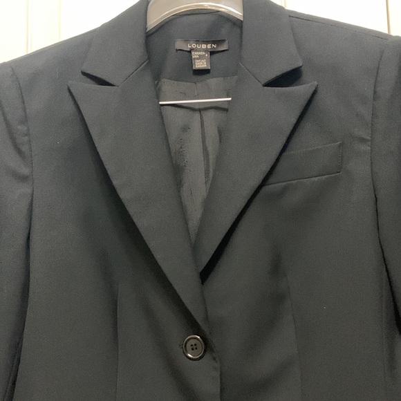 Louben brand Black Blazer and Pants - Picture 5 of 15